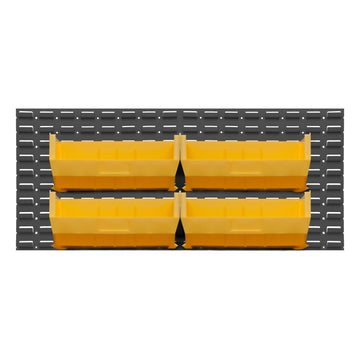 Wall Mountable, Louvered Panel Rack