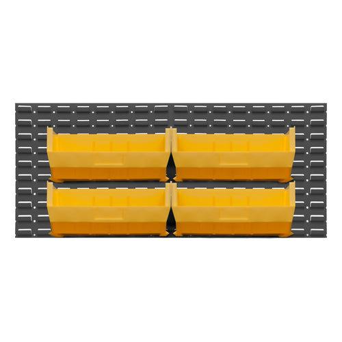 Wall Mountable, Louvered Panel Rack