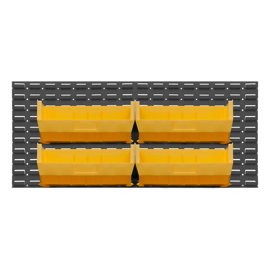 Wall Mountable, Louvered Panel Rack