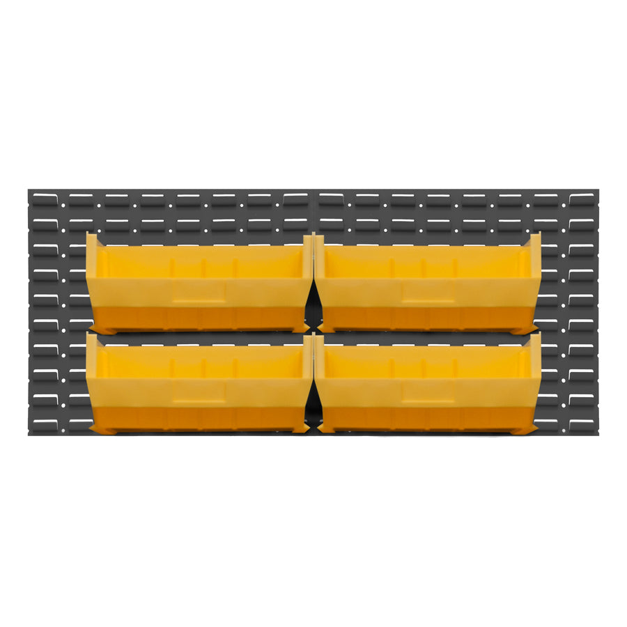 Wall Mountable, Louvered Panel Rack