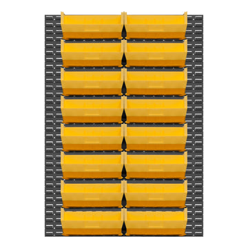 Wall Mountable, Louvered Panel Rack