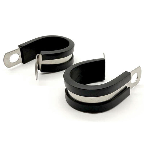 5/8" Stainless Steel Rubber Insulated Medium Duty Cable Clamp