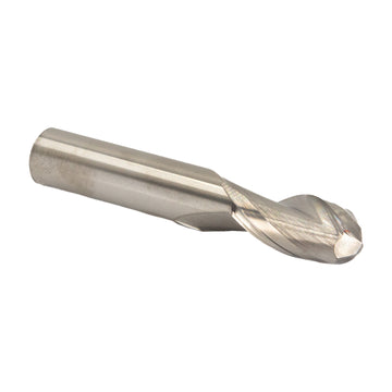 3/32" Carbide 2 Flute Single End Ball End Mill