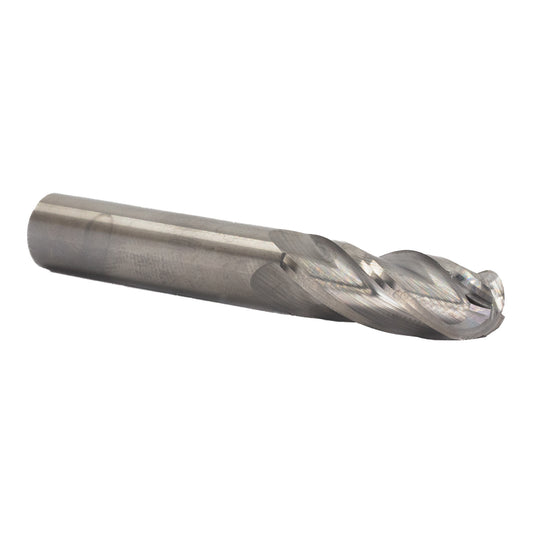 1" Carbide 4 Flute Single End Ball End Mill