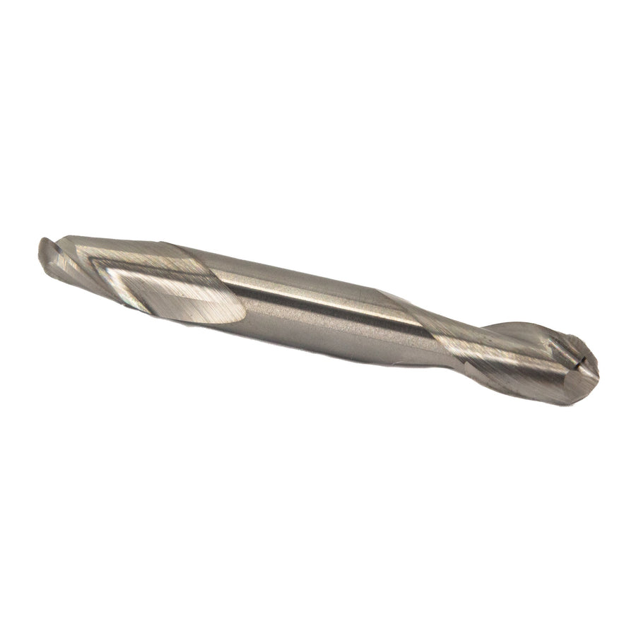 7/64" Carbide 2 Flute Double End Stub Ball End Mill