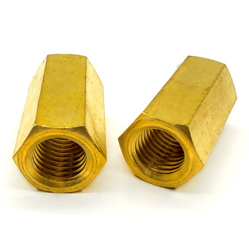 7/16"-14 X 1-1/4" Brass Coupling Nut
