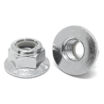 M8-1.25 A2-70 Stainless Steel Nylon Insert Hex Flange Lock Nuts