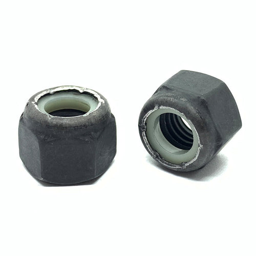 9/16"-12 Grade 8 Hex Nylon Insert Lock Nuts Phos & Oil