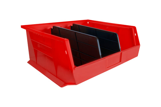 Hook-On-Bin, 16 X 15 X 7, Red