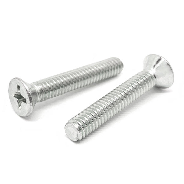 #12-24x3/4" Stainless Steel Phillips Flat Head Machine Screws Steel