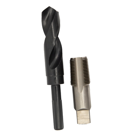 3/4" Carbon Steel NPT Pipe Tap and 59/64" HSS Drill Bit Kit