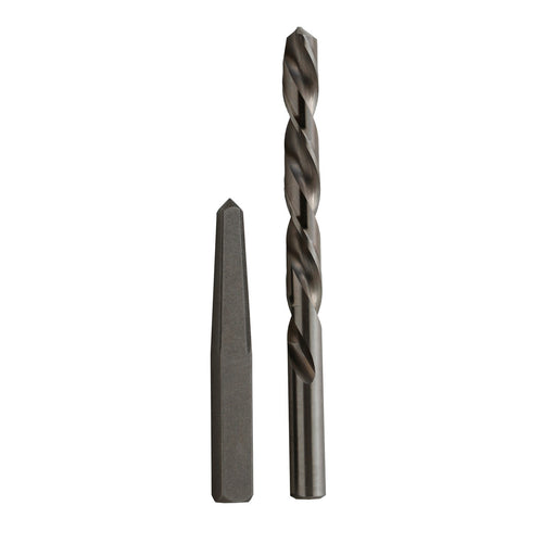 #4 Carbon Steel Straight Flute Steel Screw Extractor and Drill Bit Kit