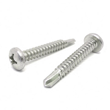 #10x1" Stainless Steel Phillips Pan Head #3 Point Self Drilling Screws
