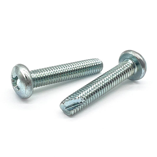 #10-32x3/4" Phillips Pan Head Type T Thread Cutting Screws Zinc Clear