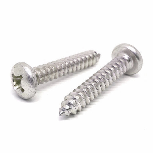 #8x1/2" Stainless Steel Phillips Pan Head Type A Self Tapping Screws