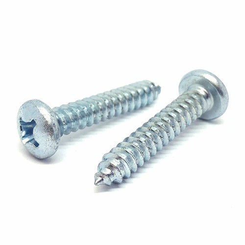#6x1-1/4" Phillips Pan Head Type AB Self Tapping Sheet Metal Screws Zinc