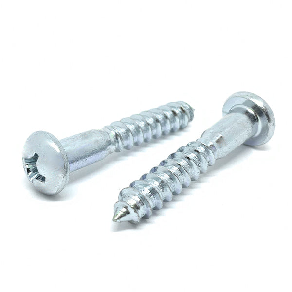 #10x2" Phillips Round Head Wood Screws Zinc Clear
