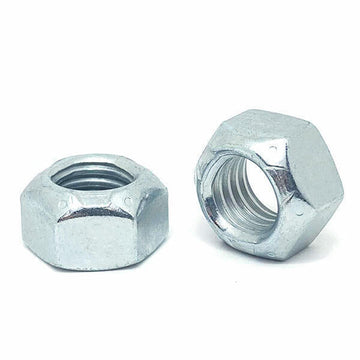 M12-1.75 Class 10 Hex Top Lock Nuts Coarse Thread Zinc