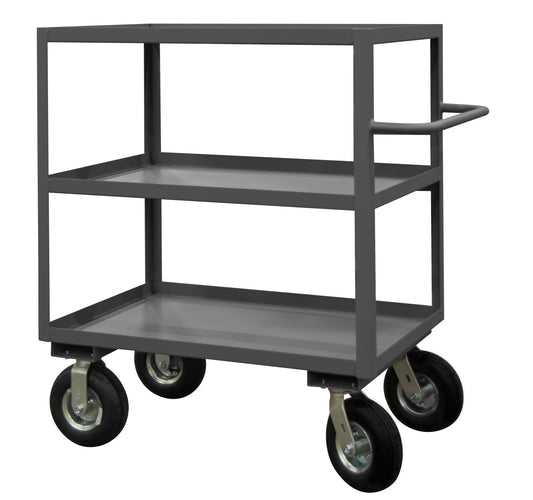Instrument Cart, 3 Lipped Shelves