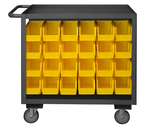Stock Cart, 2 Shelves, 24 x 36, 48 Bins