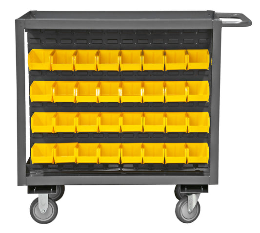 Stock Cart, 2 Shelves, 24 x 36, 64 Bins