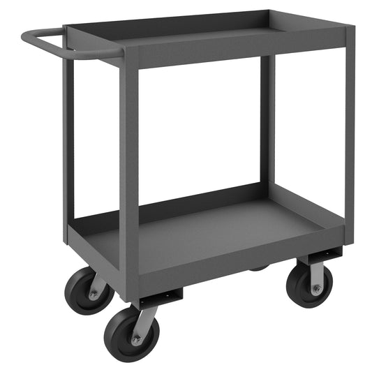 Stock Cart, 2 Shelves, High Lip, 24 x 36