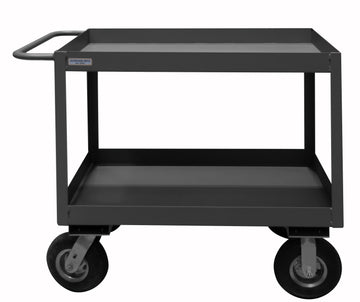 Stock Cart, 2 Shelves, High Lip, 24 x 36