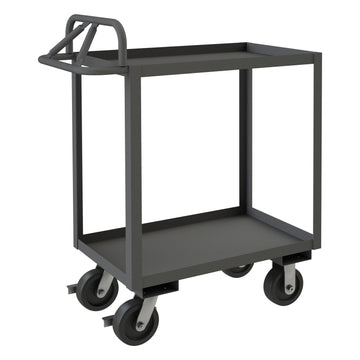 Stock Cart, 2 Shelves, Ergonomic Handle