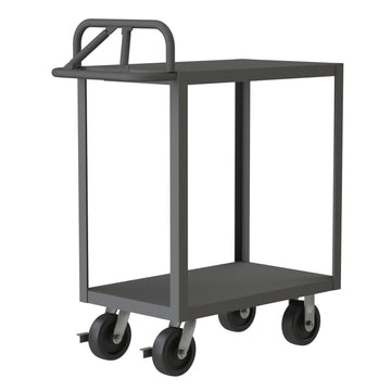 Stock Cart, 2 Shelves, Ergonomic Handle