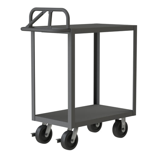 Stock Cart, 2 Shelves, Ergonomic Handle