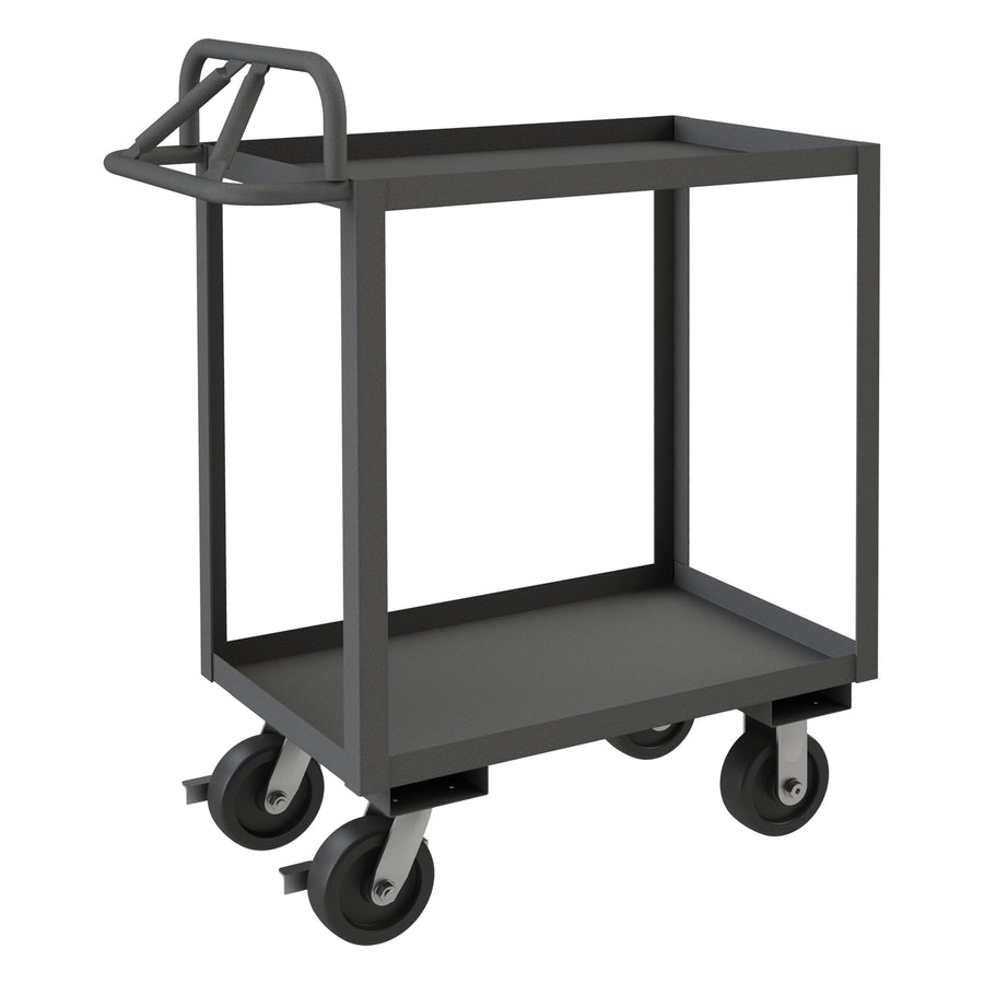 Stock Cart, 2 Shelves, Ergonomic Handle