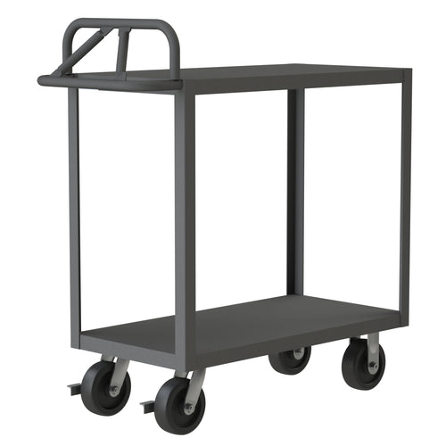 Stock Cart, 2 Shelves, Ergonomic Handle