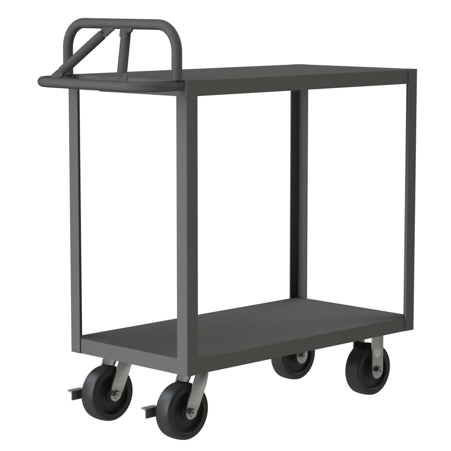 Stock Cart, 2 Shelves, Ergonomic Handle