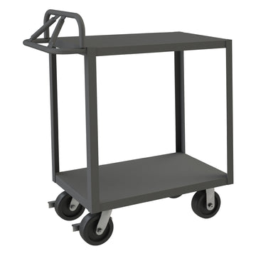 Stock Cart, 2 Shelves, Ergonomic Handle