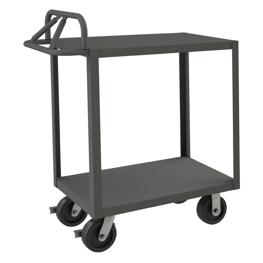 Stock Cart, 2 Shelves, Ergonomic Handle