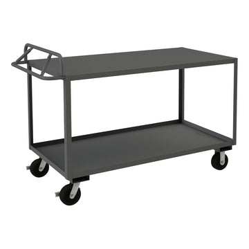 Stock Cart, 2 Shelves, Ergonomic Handle
