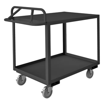 Stock Cart, 2 Shelves, Ergonomic Handle