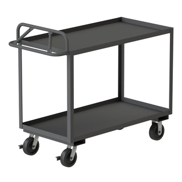 Stock Cart, 2 Shelves, Ergonomic Handle