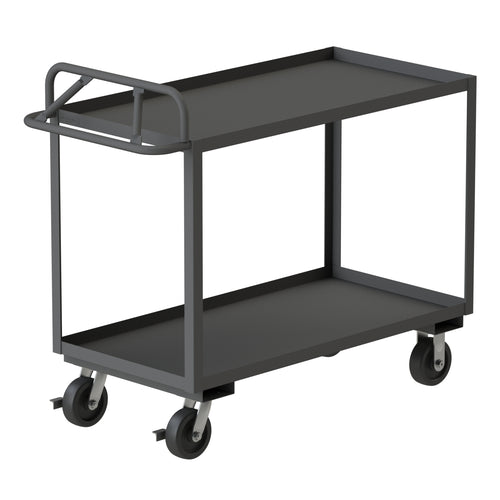 Stock Cart, 2 Shelves, Ergonomic Handle