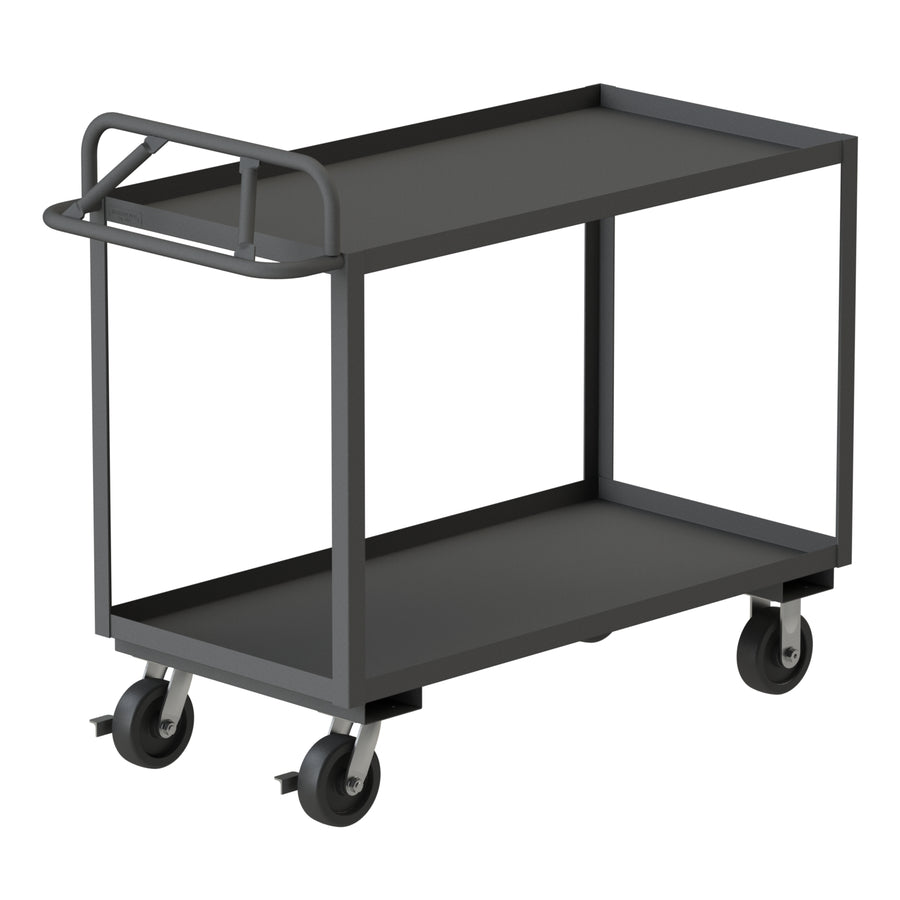 Stock Cart, 2 Shelves, Ergonomic Handle