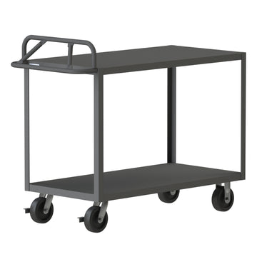 Stock Cart, 2 Shelves, Ergonomic Handle