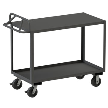 Stock Cart, 2 Shelves, Ergonomic Handle