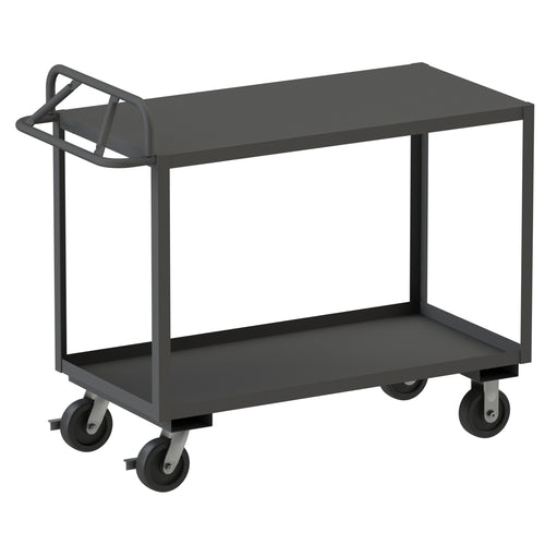 Stock Cart, 2 Shelves, Ergonomic Handle