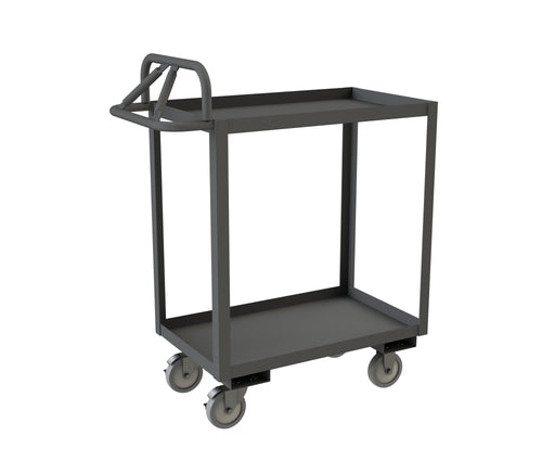 Stock Cart, 2 Shelves, Ergonomic Handle