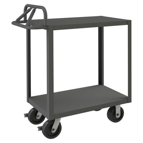 Stock Cart, 2 Shelves, Ergonomic Handle