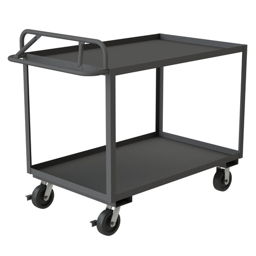 Stock Cart, 2 Shelves, Ergonomic Handle