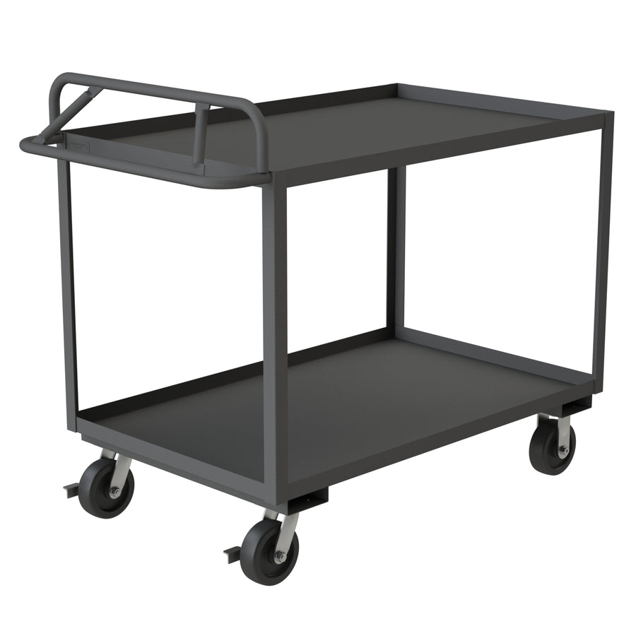 Stock Cart, 2 Shelves, Ergonomic Handle