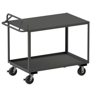 Stock Cart, 2 Shelves, Ergonomic Handle