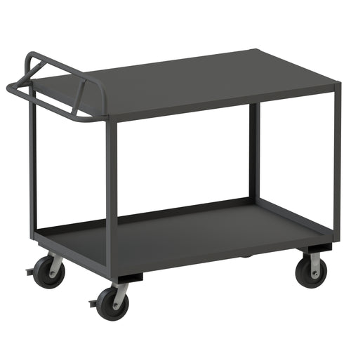 Stock Cart, 2 Shelves, Ergonomic Handle