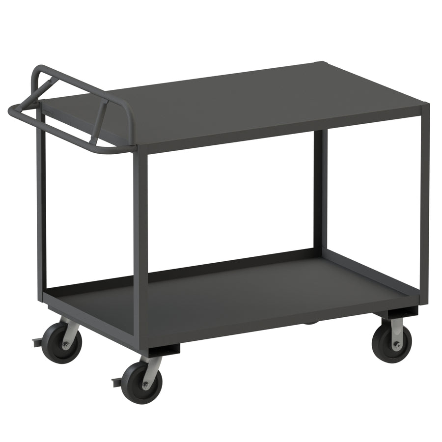 Stock Cart, 2 Shelves, Ergonomic Handle